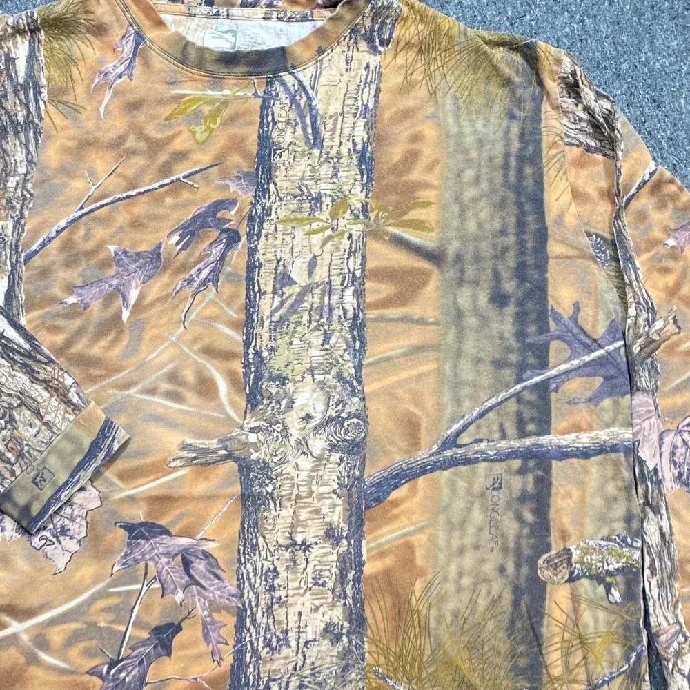 Longleaf Camo Shirt Sz XL Mens Brown Camouflage Forest Hunting Skater Streetwear
